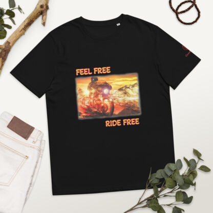 Feel Free Ride Free <br> Unisex-Bio-Baumwoll-T-Shirt