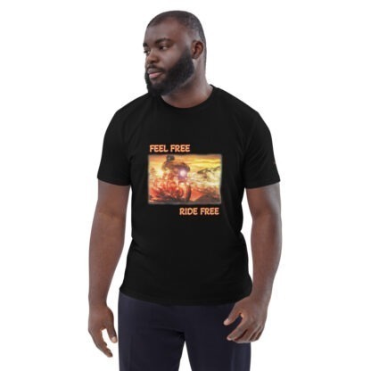 Feel Free Ride Free <br> Unisex-Bio-Baumwoll-T-Shirt - Image 2