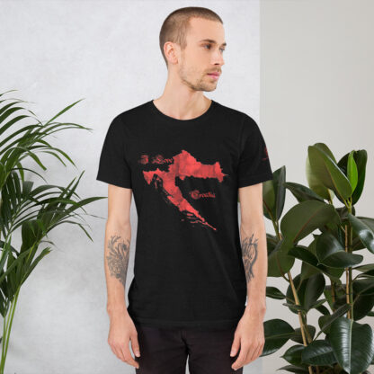 I Love Croatia <br>Unisex-T-Shirt (XS - 5XL) - Image 3